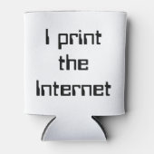 Ik druk het internet af blikjeskoeler (Voorkant)