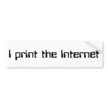 Ik druk het internet af