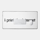 Ik druk het internet af bureaumat (Keyboard & Muis)