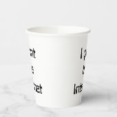 Ik druk het internet af papieren bekers (Links)