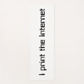 Ik druk het internet af yogamat (Voorkant)