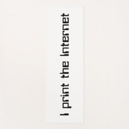 Ik druk het internet af yogamat