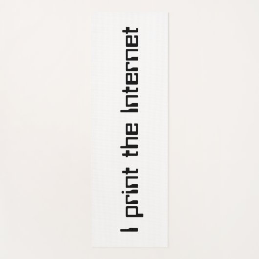 Ik druk het internet af yogamat (Voorkant)