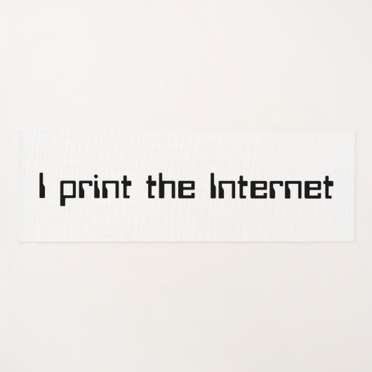 Ik druk het internet af yogamat (Voorkant (horizontaal))