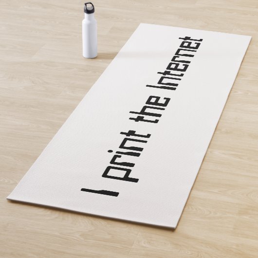 Ik druk het internet af yogamat (In situ)