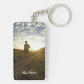 Ik druk in de richting van het doel Filippenzen 3 Sleutelhanger (achterkant)