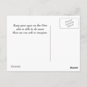 Ik druk naar de Goal Philippians 3:14 Manuscript Briefkaart (Achterkant)