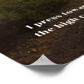 Ik druk naar de Goal Philippians 3:14 Manuscript Poster (Hoek)