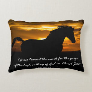 Ik druk op de Mark Bible Verse Decoratief Kussen