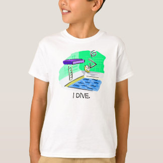 Ik duik High Diving Board Stick Figuur T-shirts