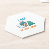 Ik duik zodat ik geen grappige luiaard snap kartonnen onderzetters (Schuin)
