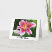 Ik durf u om van me te houden kaart (Voorkant)