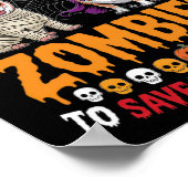 Ik duw je voor de zombies van Chihuahua Poster (Hoek)