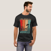 Ik dwaal rond met modellen Retro Train Trainspott T-shirt (Voorkant volledig)