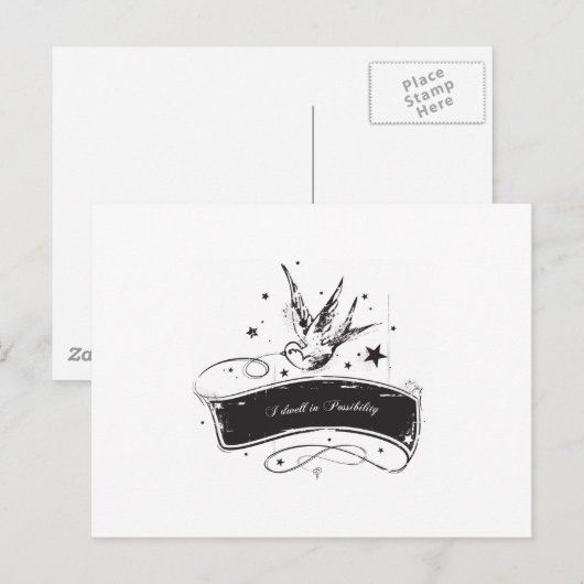 "Ik dwell in Mogelijkheid" Briefkaart (Voorkant / Achterkant)