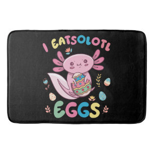 Ik Eatsolotl Eieren Konijn Axolotl Konijntje Pasen Badmat
