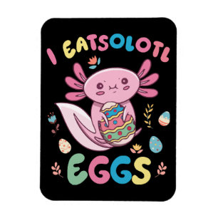 Ik Eatsolotl Eieren Konijn Axolotl Konijntje Pasen Magneet