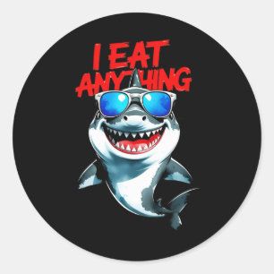 Ik eet alles - Cool Shark Attitude Sticker