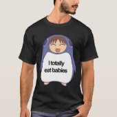 Ik eet baby's t-shirt (Voorkant)