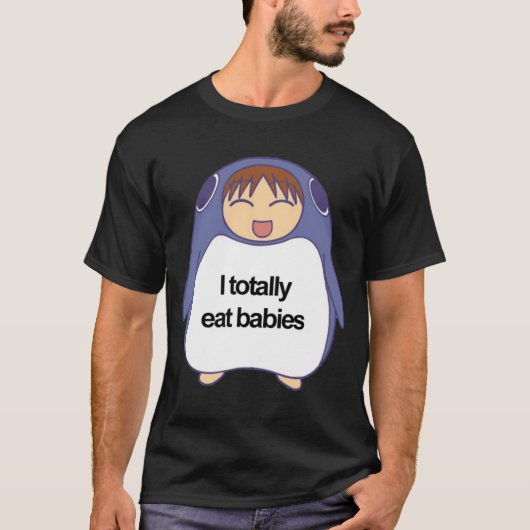 Ik eet baby's t-shirt (Voorkant)