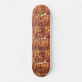 Ik eet Bacon-tekst met achtergrond Persoonlijk Skateboard (Voorkant)