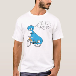 Ik eet blauw kanker t-shirt