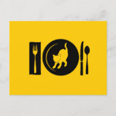 Ik eet ... briefkaart (Voorkant)