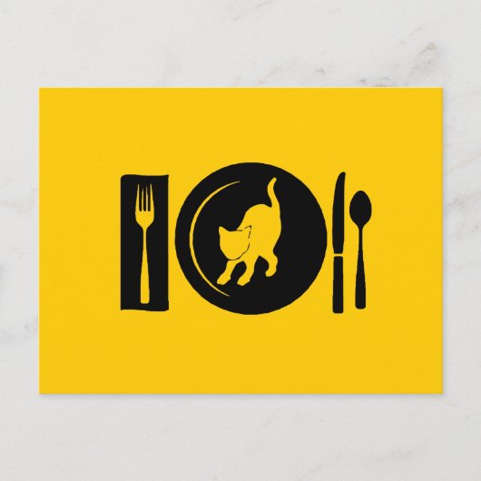 Ik eet ... briefkaart (Voorkant)