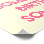 Ik eet cake! Funny quote Bakery Poster (Hoek)