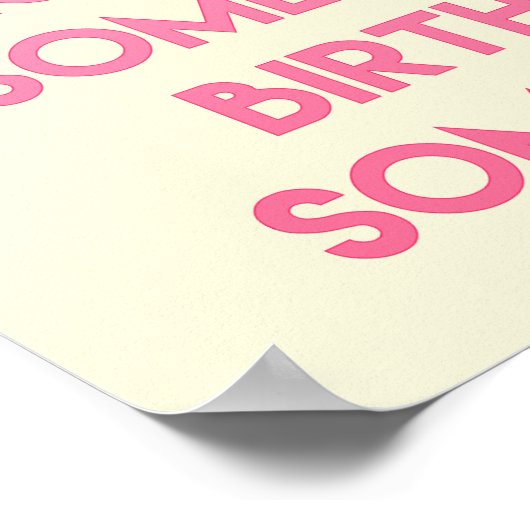 Ik eet cake! Funny quote Bakery Poster (Hoek)