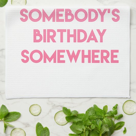 Ik eet cake! Grappig citaat Theedoek (Gevouwen)