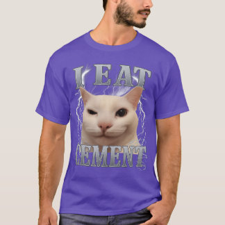 Ik Eet Cement Domme Kat Meme Grappige Mannen Vrouw T-shirt