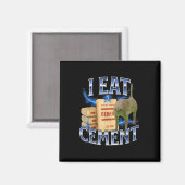 Ik Eet Cement Vervloekte Kat Grappig Ongewoon Spec Magneet (Voorkant / Achterkant)