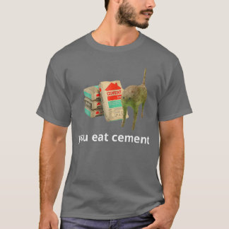 Ik Eet Cement Vervloekte Kat Grappig Ongewoon Spec T-shirt