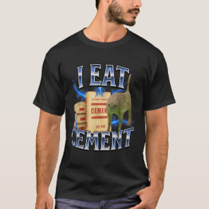 Ik Eet Cement Vervloekte Kat Grappig Ongewoon Spec T-shirt