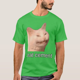 Ik Eet Cement Vervloekte Kat Grappig Ongewoon Spec T-shirt