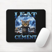 Ik eet cement vervloekte kat grappig vreemd specif muismat (Met muis)