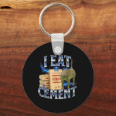 Ik Eet Cement Vervloekte Kat Grappig Vreemd Specif Sleutelhanger (Voorkant)