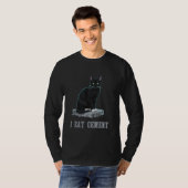 Ik eet cement vervloekte kat grappig vreemd specif t-shirt (Voorkant volledig)