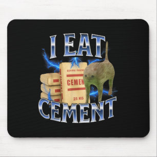 Ik Eet Cement Vervloekte Kat Grappige Onalledig Sp Muismat
