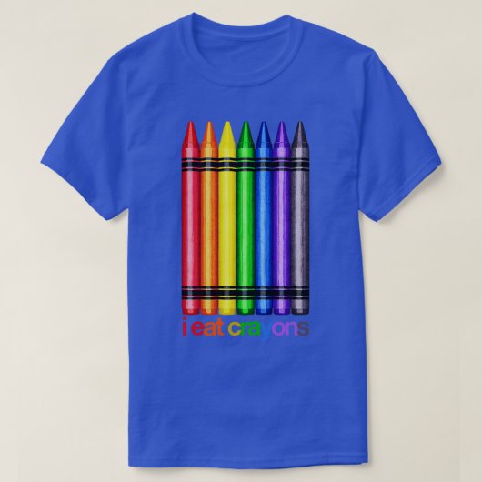 Ik eet Crayons T-shirt (Design voorkant)
