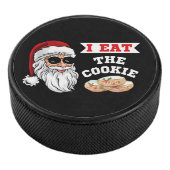 Ik eet de Cookie Funny Dirty Joke Kerstmis Hockey Puck (3/4)