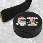 Ik eet de Cookie Funny Dirty Joke Kerstmis Hockey Puck