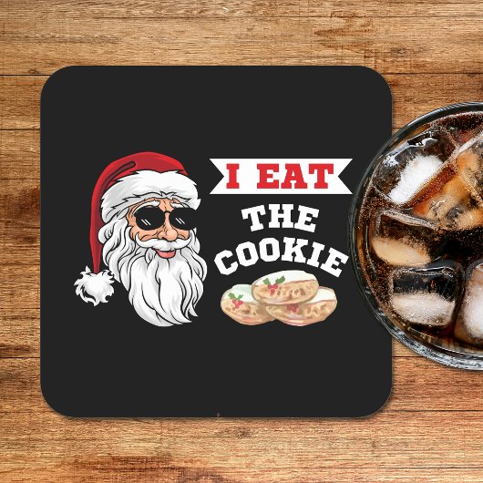 Ik eet de Cookie Funny Dirty Joke Kerstmis Kartonnen Onderzetters