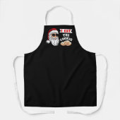 Ik eet de Cookie Funny Dirty Joke Kerstmis Schort (Voorkant)