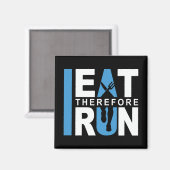 Ik eet dus ik ren magneet (Voorkant / Achterkant)