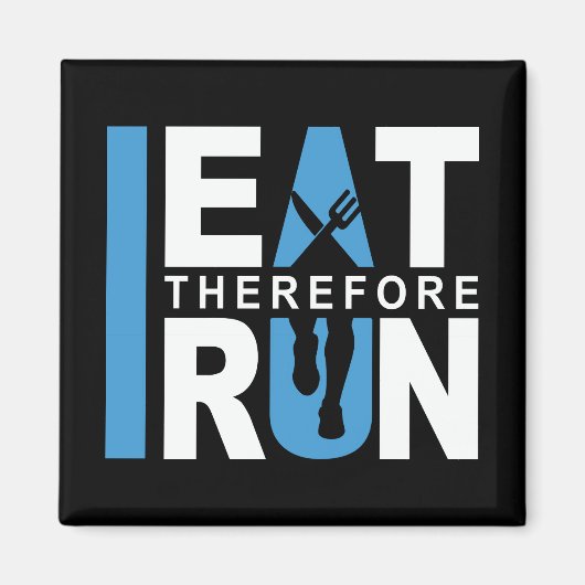 Ik eet dus ik ren magneet (Voorkant)