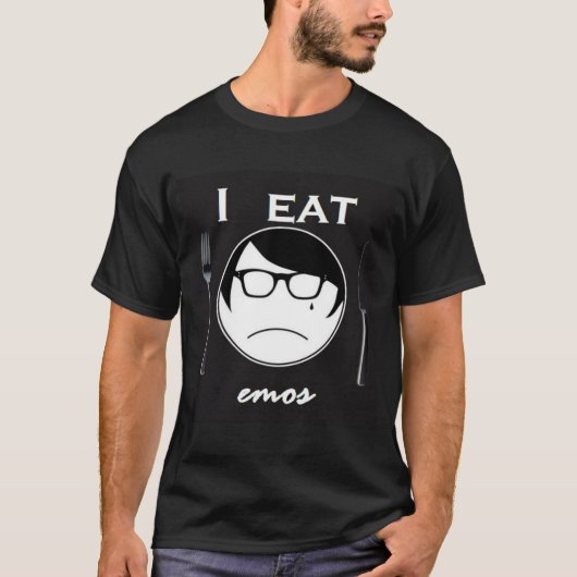 Ik eet emos t-shirt (Voorkant)