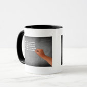 Ik eet geen dieren die op Blackboard zijn geschrev Mok (Voorkant links)