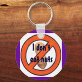 Ik eet geen noten sleutelhanger (Voorkant)